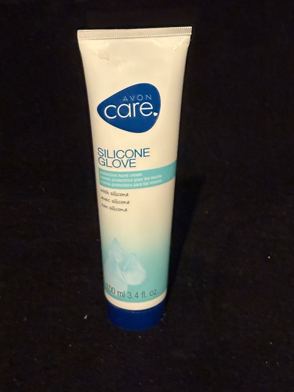 Avon Care Silicone Glove Hand Cream - White & Blue